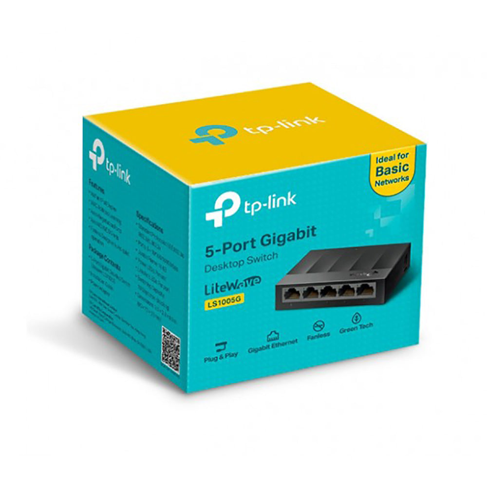 TP-Link LS1005G 5-Port Desktop/Wallmount Gigabit Switch (4626309021796) TP-Link LS1005G 5-Port Desktop/Wallmount Gigabit Switch (4626309021796)